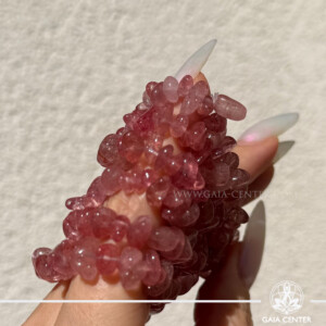 Strawberry Quartz Bracelet crystal stone for love and positive energy from a crystal shop in Cyprus