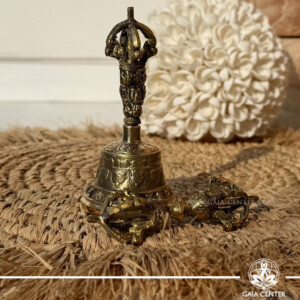 Dorje & Altar Bell Set, a traditional ritual set used in Tibetan Buddhist practices. The set combines two important ritual objects: the Dorje (Vajra) and the Altar Bell available at Gaia Center Cyprus