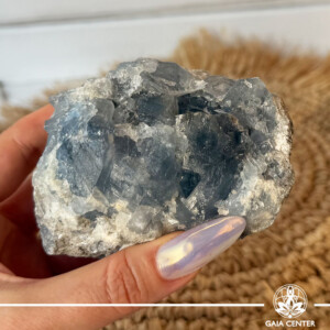 Celestite Crystal Cluster Druzy from Madagascar available at Gaia Center Cyprus