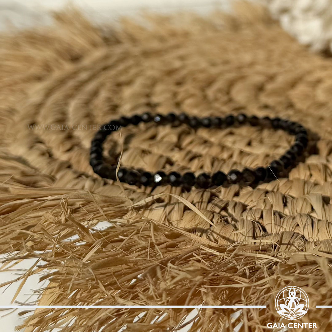 Faceted Gold Obsidian bracelet from Gaia Center Cyprus