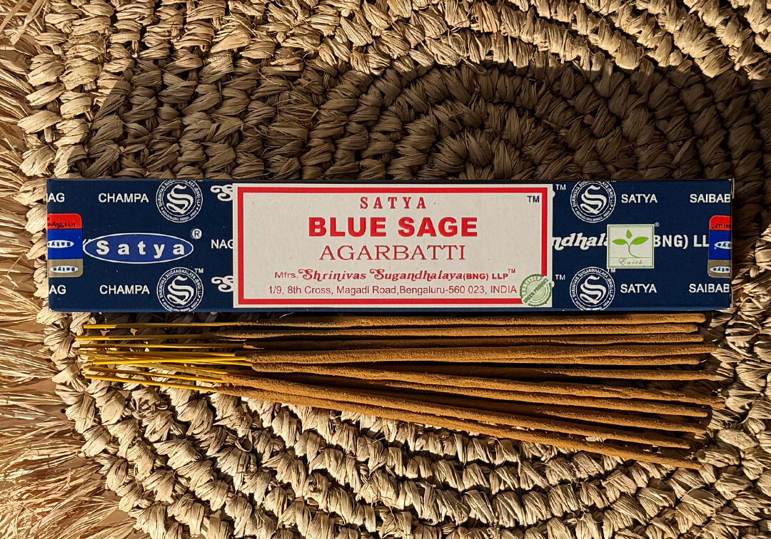 Satya Blue Sage incense sticks 15g box