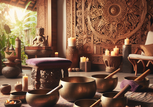 Transformative sound healing therapy with Tibetan Singing Bowls. Immerse yourself in the soothing vibrations and harmonic resonance for relaxation and holistic well-being. Book a sound healing session at GAIA CENTER in Cyprus.